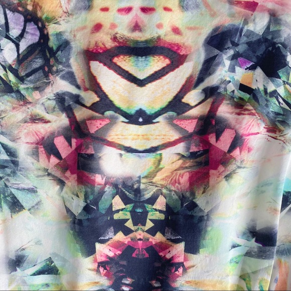 Carlos Miele Silk Abstract Single Shoulder SZ 44 - Picture 5 of 9